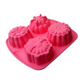 Amazon Vendor Silicone DIY 4 Flores Moon Bolo Moldes Cupcake